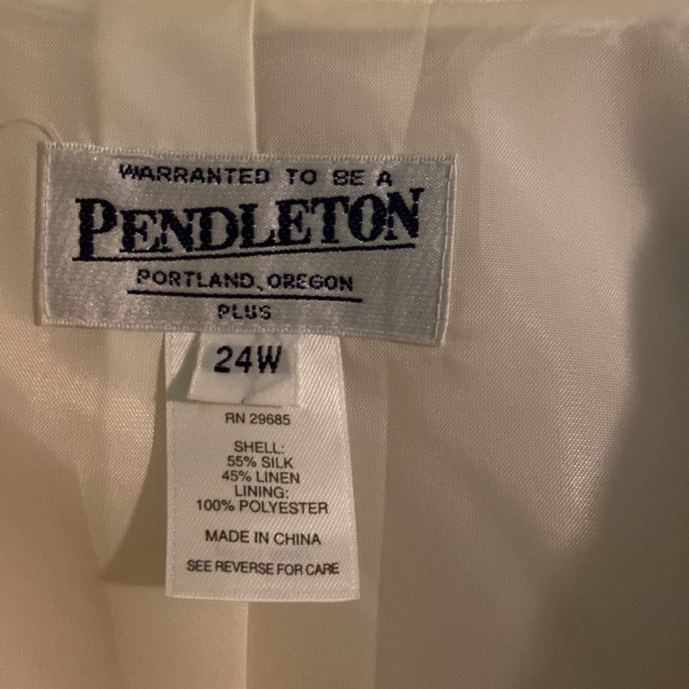 Pendleton Plus Vintage Crop Button Down Size: 24w - image 2